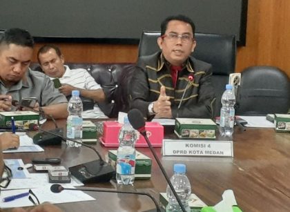 Ketua Komisi IV DPRD Kota Medan, Paul MA Simanjuntak