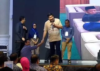 Menteri PKP, Maruarar Sirait, pada sosialsiasi program 3 juta rumah di Sumut