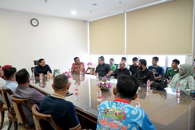 Sekdaprov Sumut, Togap Simangunsong, terima audiensi Pertina Sumut