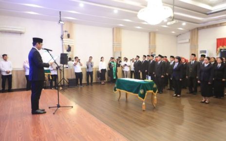 Wali Kota Medan, Rico Tri Putra Bayu Waas, lantik 53 pejabat Pemkot Medan