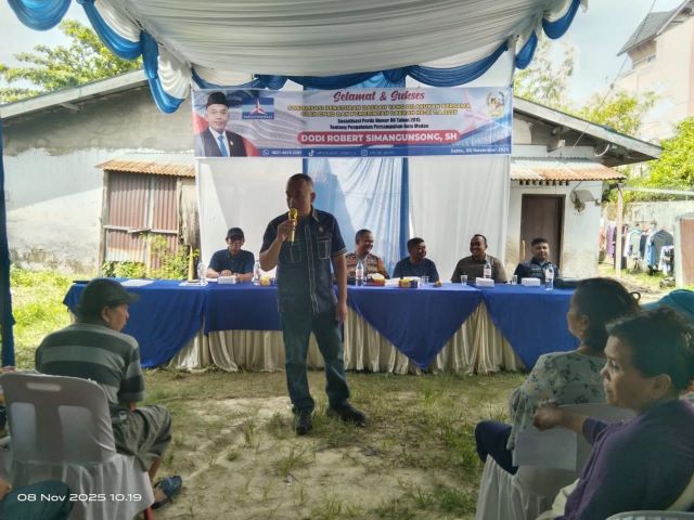 Anggota DPRD Medan, Dodi Robert Simangunsong, gelar Sosper XI TA 2025 di Medan Denai