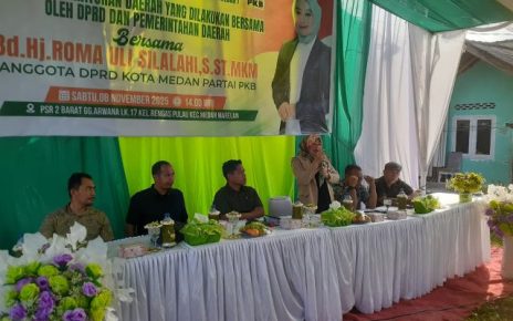Anggota DPRD Medan Fraksi Hanura-PKB, Roma Uli Silalahi, gelar Sosper XI di Marelan