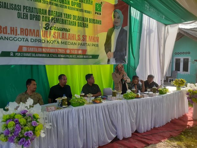 Anggota DPRD Medan Fraksi Hanura-PKB, Roma Uli Silalahi, gelar Sosper XI di Marelan