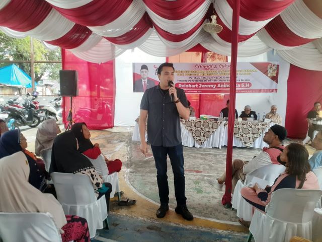 Anggota DPRD Medan Fraksi PSI, Reinhart Jeremy Anindhita, gelar Sosper XI di Medan Perjuangan 2
