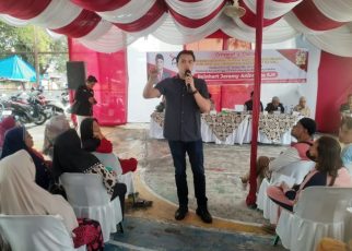 Anggota DPRD Medan Fraksi PSI, Reinhart Jeremy Anindhita, gelar Sosper XI di Medan Perjuangan