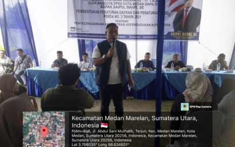 Anggota DPRD Medan Fraksi Partai NasDem, Saipul Bahri, gelar Sosper XI di Marelan