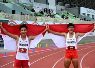 Gilang Satria Wibawa & Rizal Hafid Fuadi, juarai nomor 200 meter putra U-18