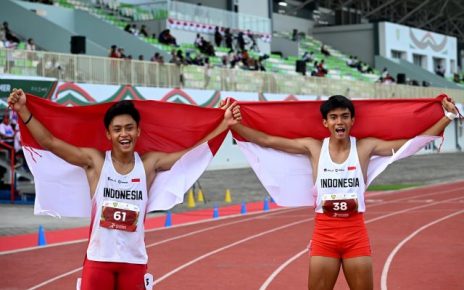 Gilang Satria Wibawa & Rizal Hafid Fuadi, juarai nomor 200 meter putra U-18