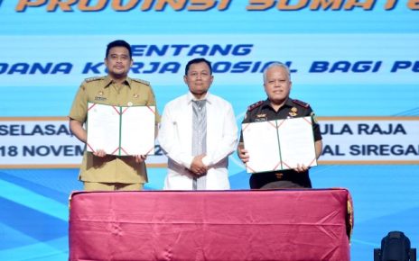 Gubernur Sumut, Bobby Nasution dan Kajatisu, Harli Siregar, tanda tangani MoU