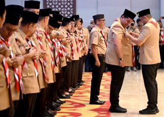 Gubernur Sumut, Bobby Nasution, lantik, Dikky Anugerah Panjaitan, jadi Ketua Kwarda Sumut periode 2025-2030