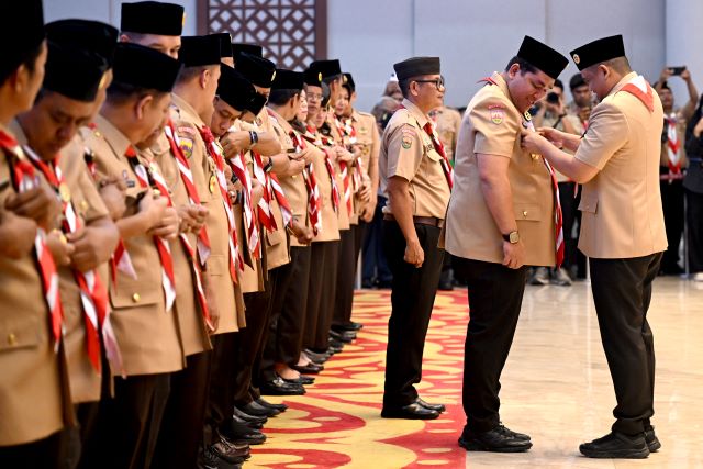 Gubernur Sumut, Bobby Nasution, lantik, Dikky Anugerah Panjaitan, jadi Ketua Kwarda Sumut periode 2025-2030