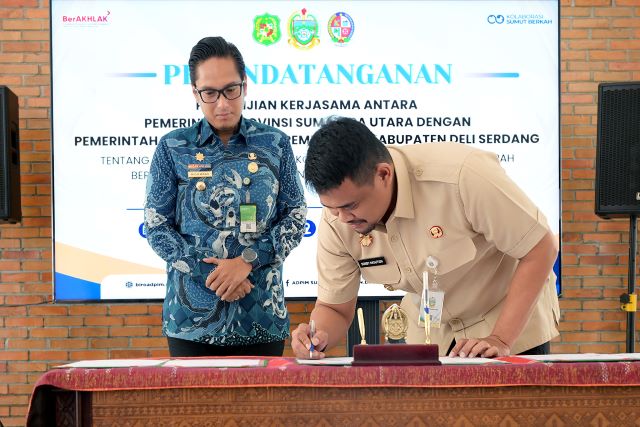 Gubernur Sumut, Bobby Nasution, tandatangani MoU kelola sampah jadi energi listrik