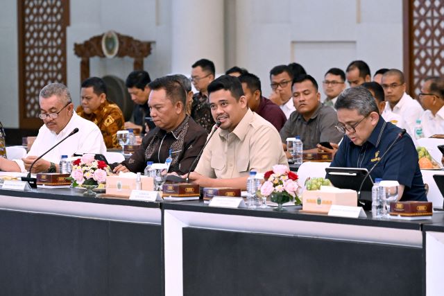 Gubernur Sumut, Bobby Nasution, terima Kunker Banggar DPR RI