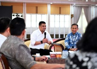 Gubernur Sumut, Bobby Nasution, terima audiensi OJK