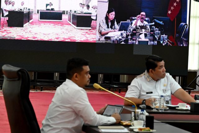 Gubernur Sumut, Bobby Nasution, video conference dengan Hainan