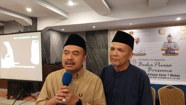 Ketua PWI Sumut, Farianda Putra Sinik & Sekretaris SR Hamonangan Panggabean