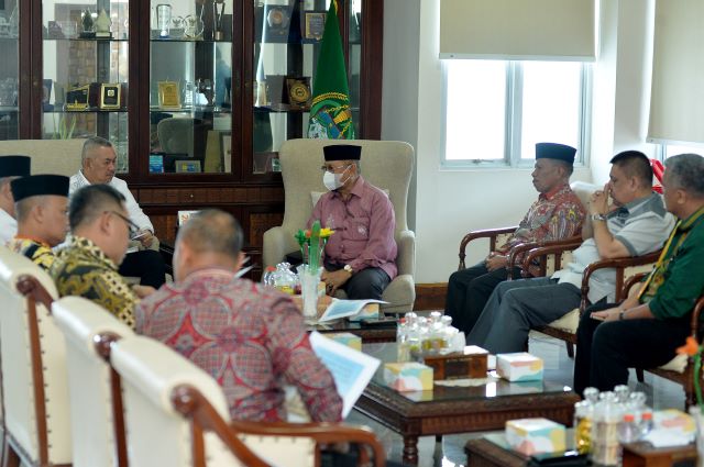Pj Sekdaprov Sumut, Sulaiman Harahap, menerima audiensi Tokoh Ulama Sumut