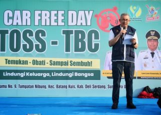 Pj Sekdaprov Sumut, Sulaiman Harahap, pada Car Free Day Toss TBC