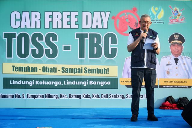 Pj Sekdaprov Sumut, Sulaiman Harahap, pada Car Free Day Toss TBC