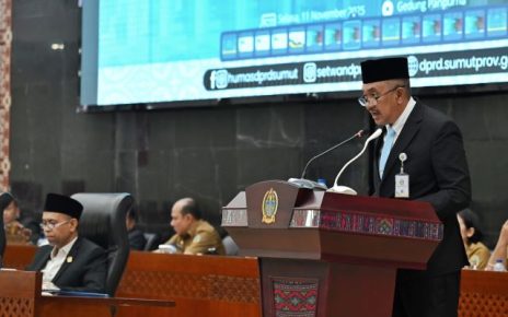 Pj Sekdaprov Sumut, Sulaiman Harahap, sampaikan nota jawaban R-APBD 2026