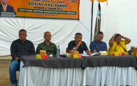 Wakil Ketua DPRD Medan, Hadi Suhendra, gelar Sosper XI TA 2025 di Medan Belawan