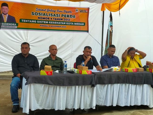 Wakil Ketua DPRD Medan, Hadi Suhendra, gelar Sosper XI TA 2025 di Medan Belawan