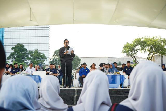 Wali Kota Medan, Rico Tri Putra Bayu Waas, hadiri CKG di Lapangan Merdeka Medan
