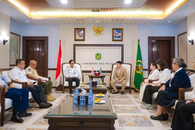 Wali Kota Medan, Rico Tri Putra Bayu Waas, terima audiensi Panitia kedatangan Patung Dewi Mazu dari Putian