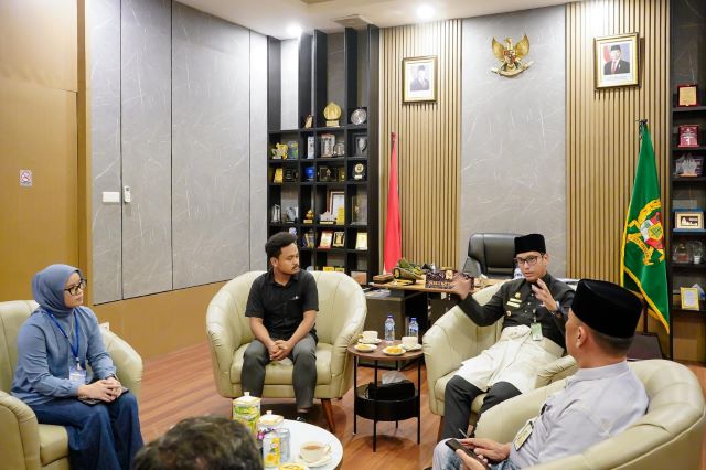 Wali Kota Medan, Rico Tri Putra Bayu Waas, terima audiensi komunitas lari RUNMDN