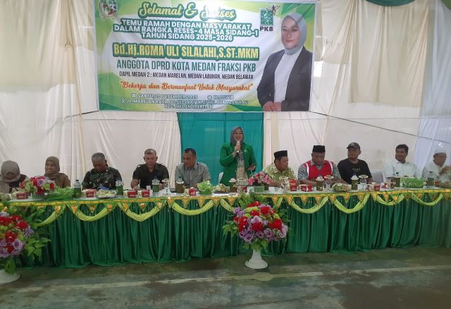 Anggota DPRD Medan Fraksi Hanura-PKB, Roma Uli Silalahi, gelar Reses 4 Masa Sidang 1 Tahun Sidang 2025-2026 di Marelan 1