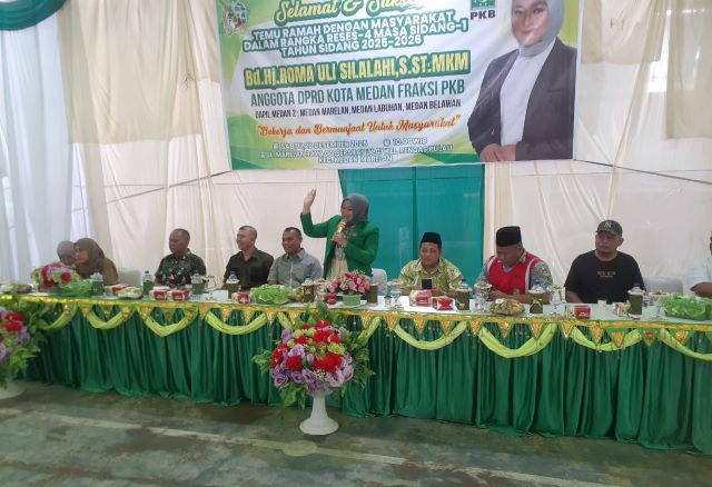 Anggota DPRD Medan Fraksi Hanura-PKB, Roma Uli Silalahi, gelar Reses 4 Masa Sidang 1 Tahun Sidang 2025-2026 di Marelan 2