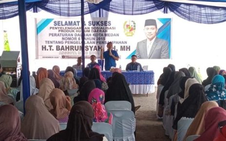 Anggota DPRD Medan Fraksi PAN-Perindo, T. Bahrumsyah, gelar Sosper XII TA 2025 di Marelan