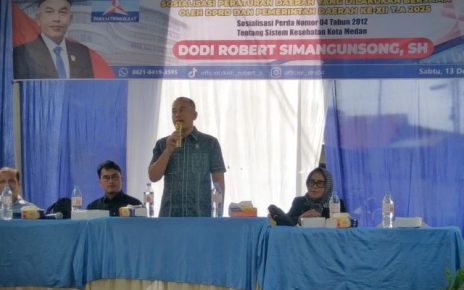 Anggota DPRD Medan Fraksi Partai Demokrat, Dodi R Simangunsong, gelar Sosper XII TA 2025 di Medan Kota