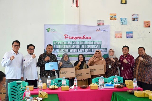 Bank Sumut salurkan manfaat Program CWLD ke Sekolah Bintang Rabbani di Deliserdang
