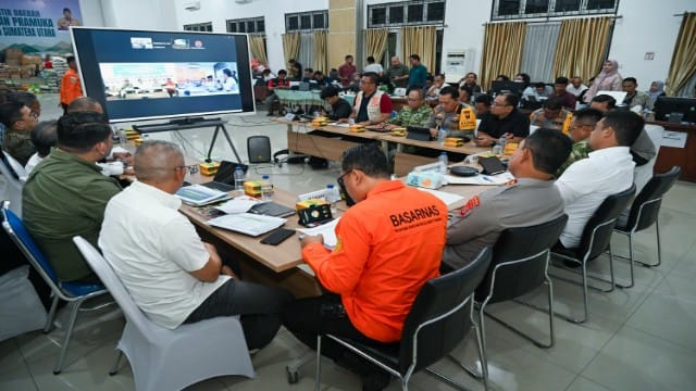 Gubernur Sumut, Bobby Nasution, Ratas dengan Presiden terkait bencana alam