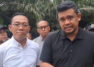 Gubernur Sumut, Bobby Nasution bersama Bupati Tapsel, Gus Irawan Pasaribu