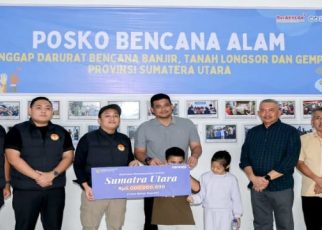 Gubernur Sumut, Bobby Nasution, terima bantuan dari Stafsus Presiden