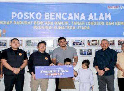 Gubernur Sumut, Bobby Nasution, terima bantuan dari Stafsus Presiden