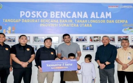Gubernur Sumut, Bobby Nasution, terima bantuan dari Stafsus Presiden