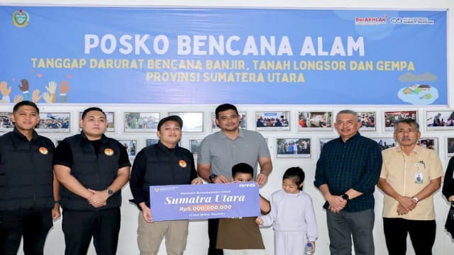 Gubernur Sumut, Bobby Nasution, terima bantuan dari Stafsus Presiden