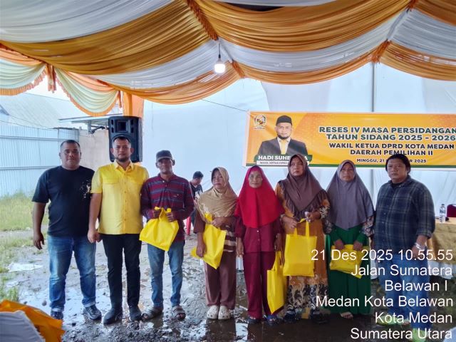 Wakil Ketua DPRD Medan, Hadi Suhendra, gelar Reses 4 Masa Sidang 1 Tahun Sidang 2025-2026 di Belawan