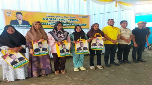 Wakil Ketua DPRD Medan, Hadi Suhendra, gelar Sosper XII TA 2025 di Marelan & Belawan