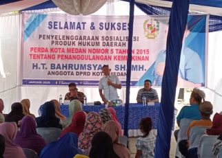 Anggota DPRD Medan Fraksi PAN, T. Bahrumsyah, gelar Sosper 1 TA 2026 di Belawan 1