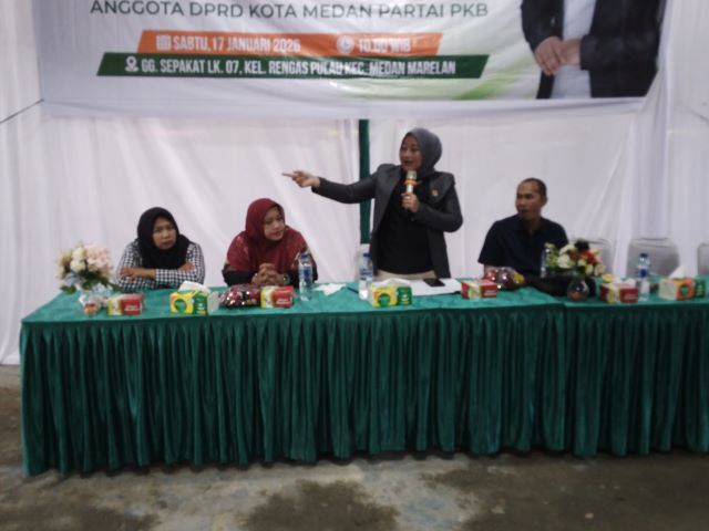 Anggota DPRD Medan Fraksi PKB, Roma Uli Silalahi, gelar Sosper 1 TA 2026 di Marelan