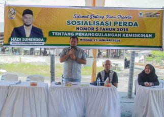 Wakil Ketua DPRD Kota Medan, Hadi Suhendra, gelar Sosper 1 TA 2026 di Belawan