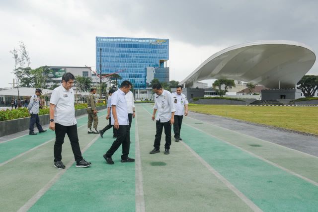 Wakil Wali Kota Medan, Zakiyuddin Harahap, tinjau Lapangan Merdeka Medan