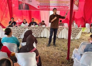 Anggota DPRD Medan Fraksi PSI, Reinhart Jeremy Anindhita, gelar Sosper II TA 2026 di Medan Timur