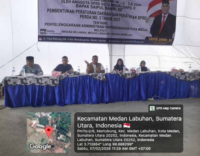 Anggota DPRD Medan Fraksi Partai NasDem, Saipul Bahri, gelar Sosper II TA 2026 di Medan Labuhan 1