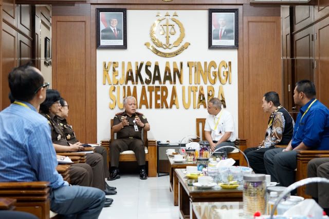 Direksi Bank Sumut silaturahmi dengan Kajati Sumut