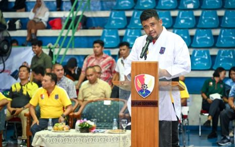 Gubernur Sumut, Bobby Nasution, buka Kejurda Karate antar pelajar